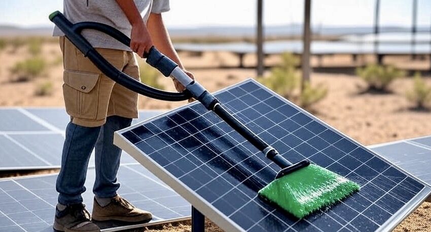 how to clean solar panels for efficiency